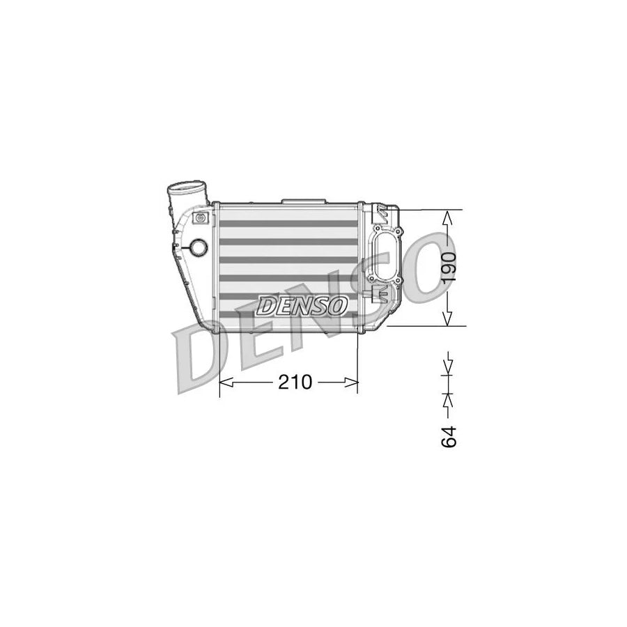 DENSO DIT02021 Intercooler for Audi A4
