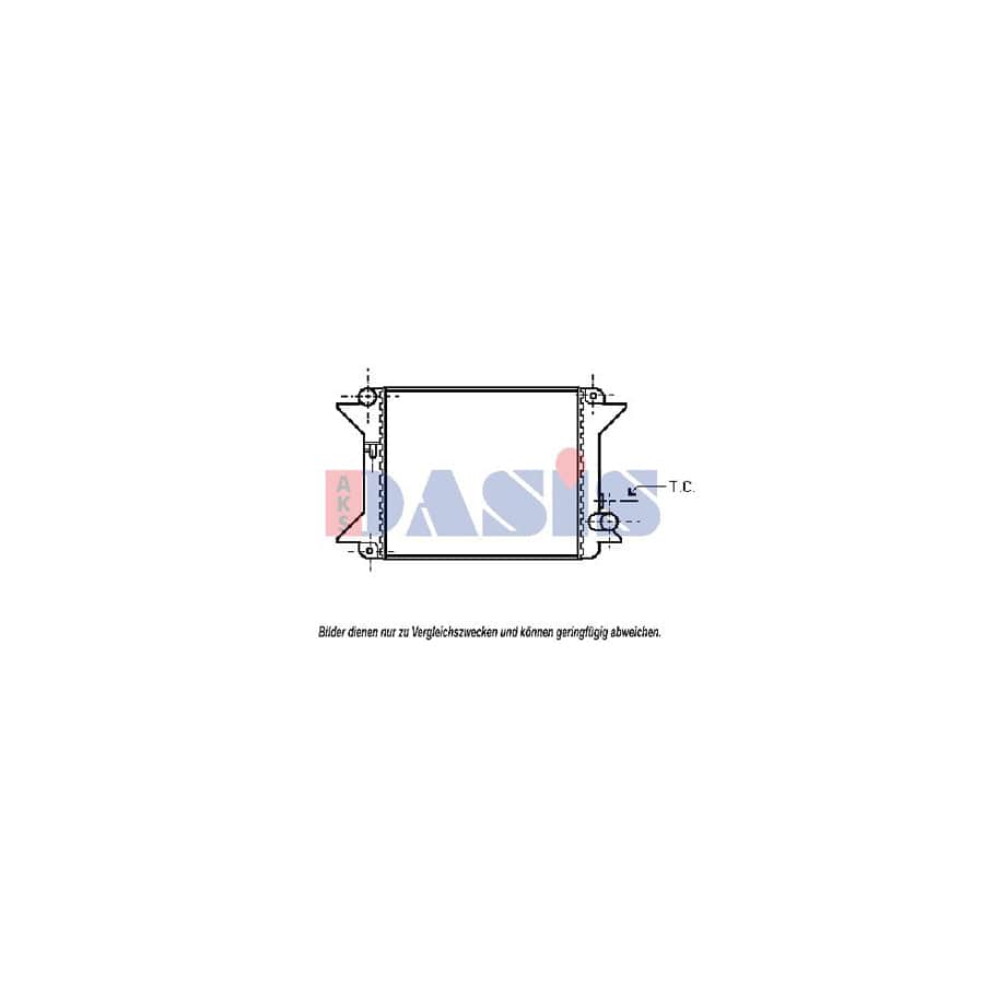 AKS Dasis 060020N Engine Radiator for Citroen Visa