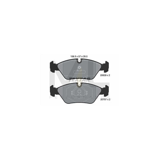 TEXTAR 2062902 Brake pad set prepared for wear indicator | ML Performance Car Parts