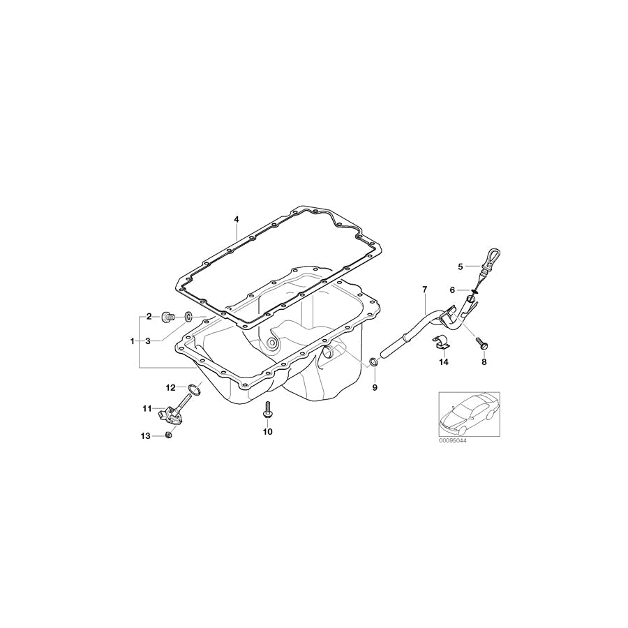 Genuine BMW 11437505011 E46 Guide Tube (Inc. 316ti, 316i & 318ti) | ML Performance US Car Parts