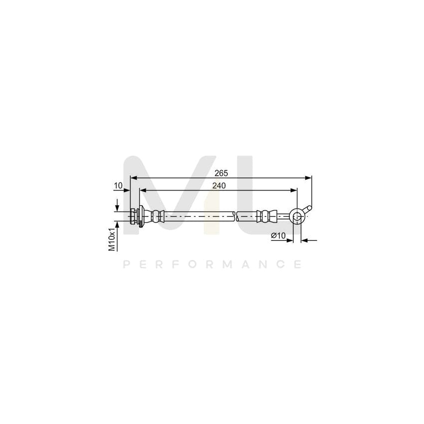 BOSCH 1 987 481 570 Brake Hose 240mm, M10x1 | ML Performance Car Parts