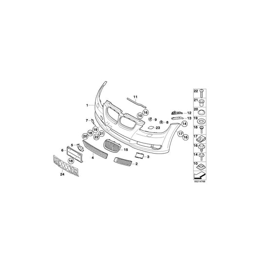 Genuine BMW 51117175017 E92 E93 Licence Plate Base (Inc. 323i, 325i & 330xd) | ML Performance UK Car Parts