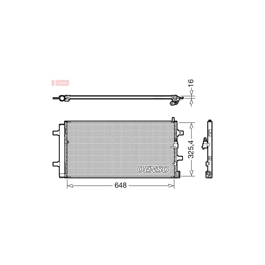 DENSO DCN02040 Air Conditioning Condenser