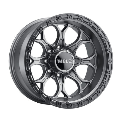 Weld W10702082476 Ledge 8 W107 Wheel 20x12 8x165.1 ET-44 BS4.76 Satin Gunmetal - Satin Black