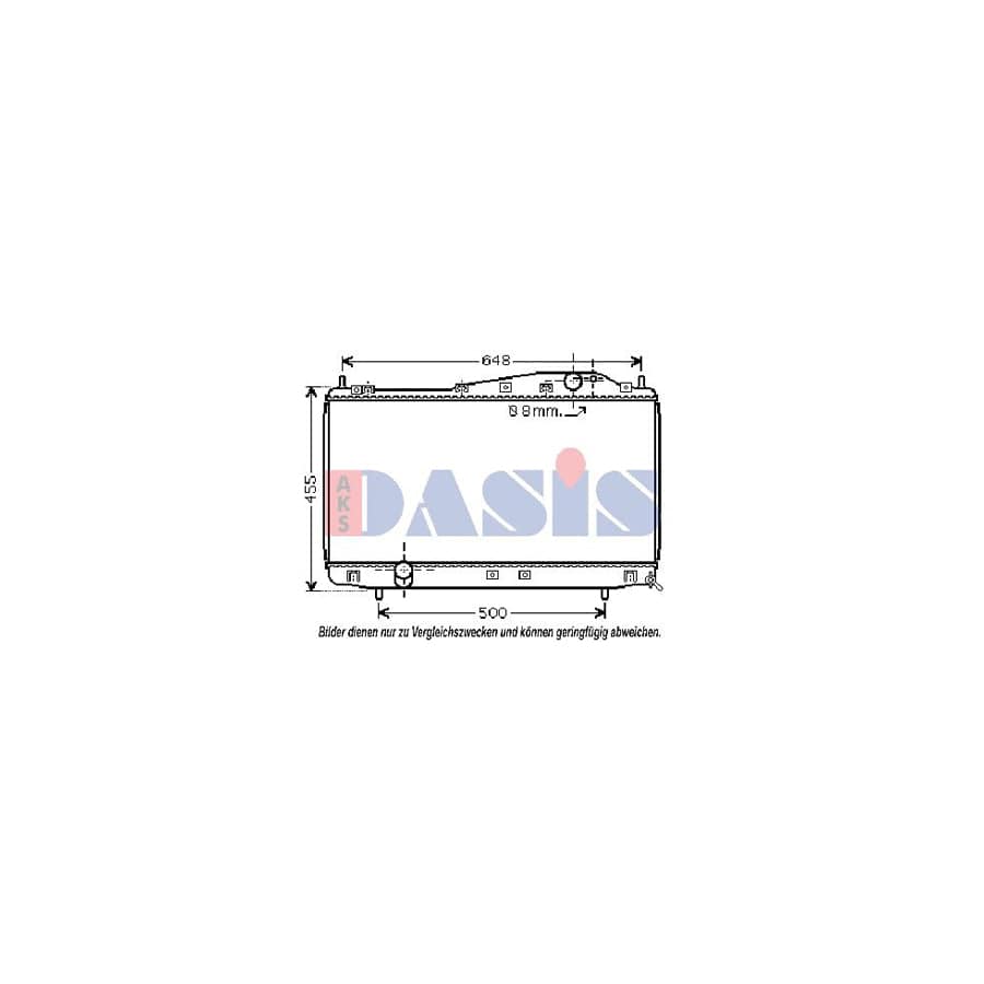 AKS Dasis 510022N Engine Radiator