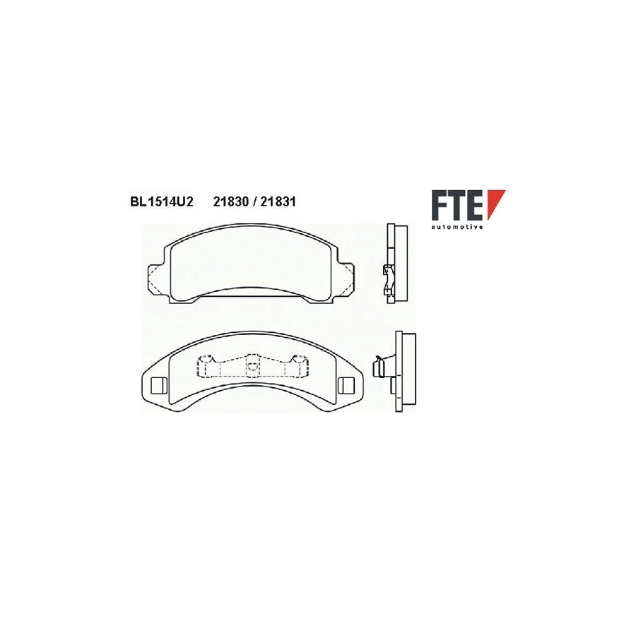 FTE Bl1514U2 Brake Pad Set