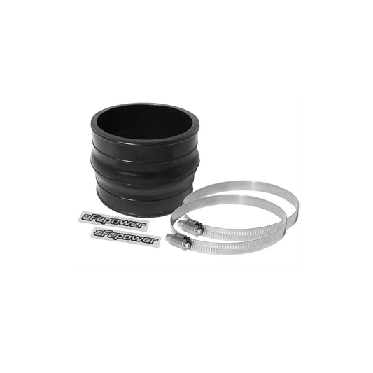  aFe 59-00007 (3-1/2 IN ID x 3 IN L) Straight Coupler w/ Hump - Black Replacement Coupling Kit  | ML Performance US Car Parts