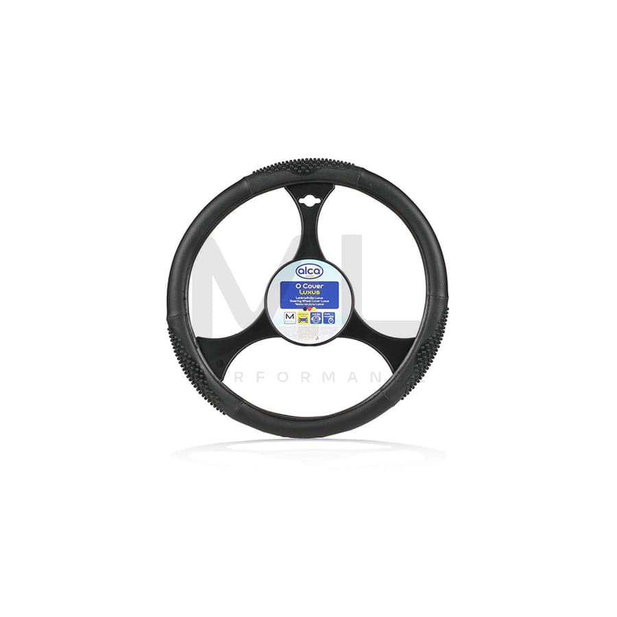 ALCA Luxus 592000 Steering wheel cover Black, Ø: 37-39cm, PVC