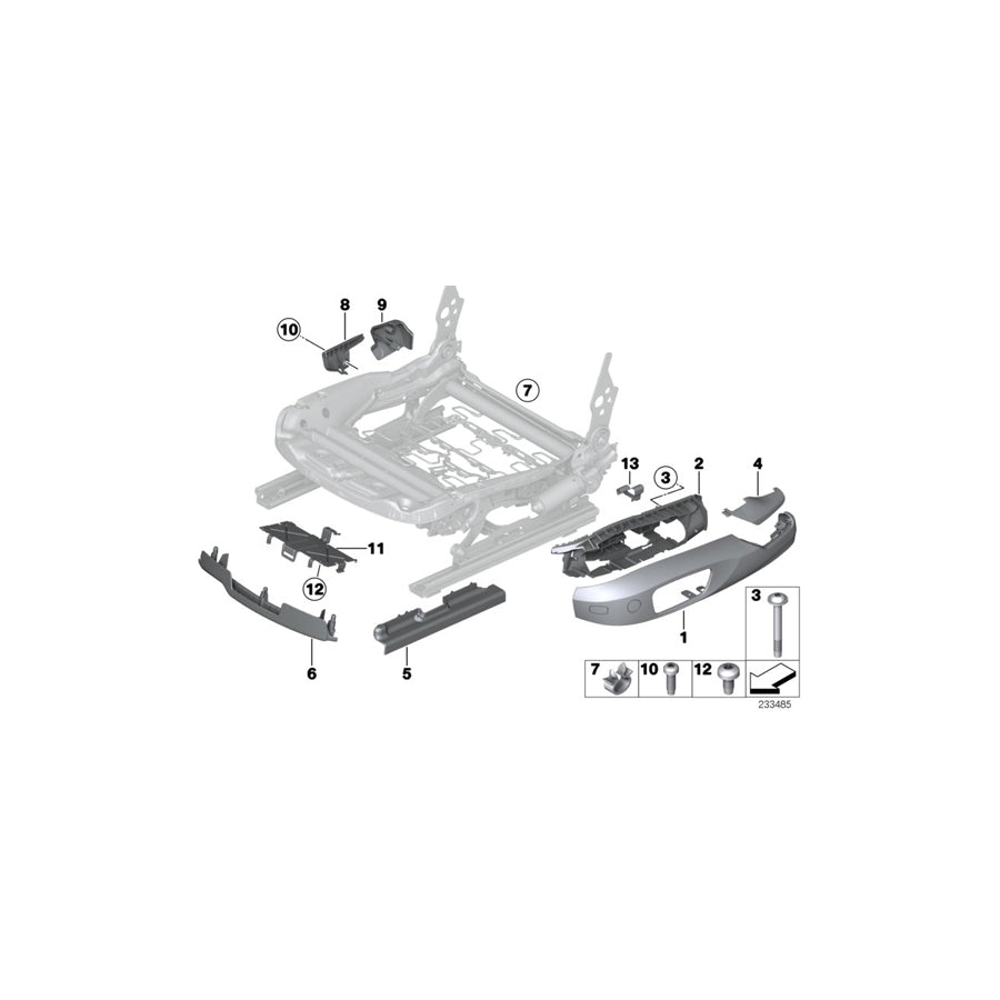 Genuine BMW 52107385860 F25 F26 Trim, Seat Outer Right BEIGE (Inc. X3 35iX, X3 18i & X4 30dX) | ML Performance US