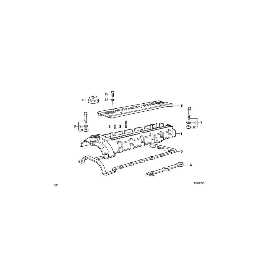 Genuine BMW 11121402637 E36 Profile-Gasket (Inc. M3 & Z3 M) | ML Performance US Car Parts