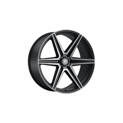 Forgestar F01240084P25 24x10 X6 Standard 6x139.7 ET25 BS6.5 Satin Black Machined - Double Dark Tint Truck & SUV Wheel