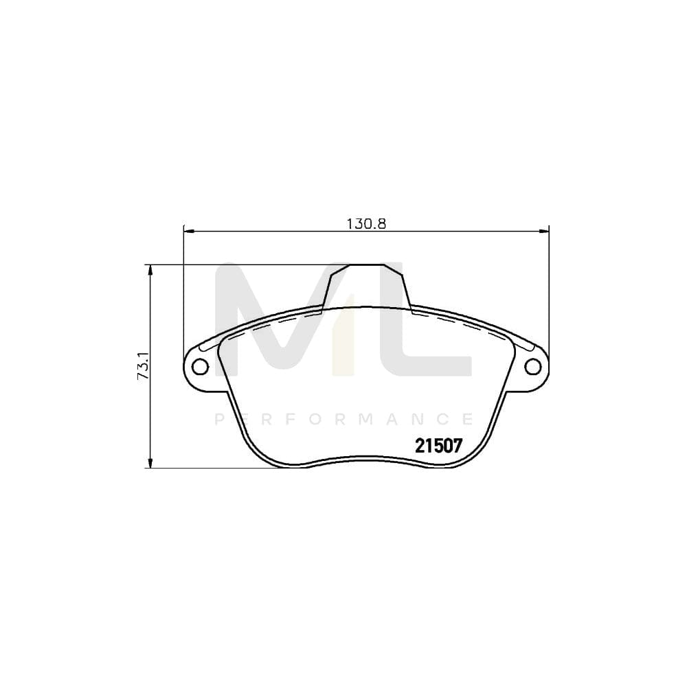 Hella 8DB 355 019-071 Brake Pad Set For Peugeot 605 Saloon Incl. Wear Warning Contact