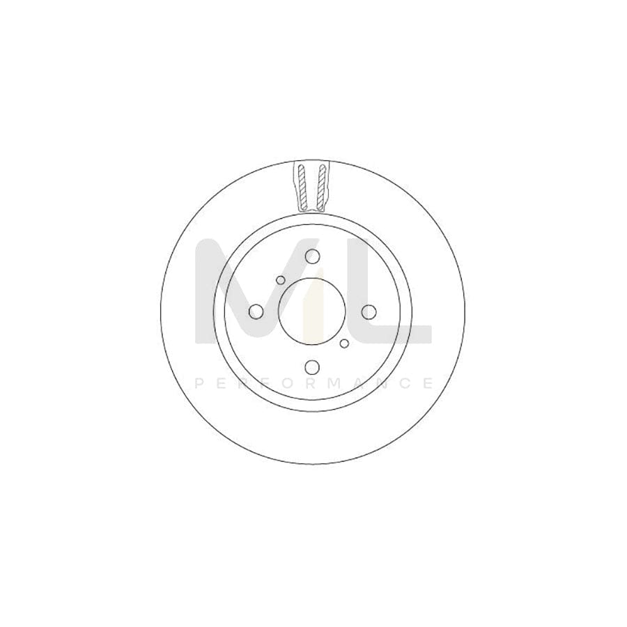 TRW DF6912 Brake Disc for SUZUKI Swift IV Hatchback (FZ, NZ) Vented, Painted | ML Performance Car Parts