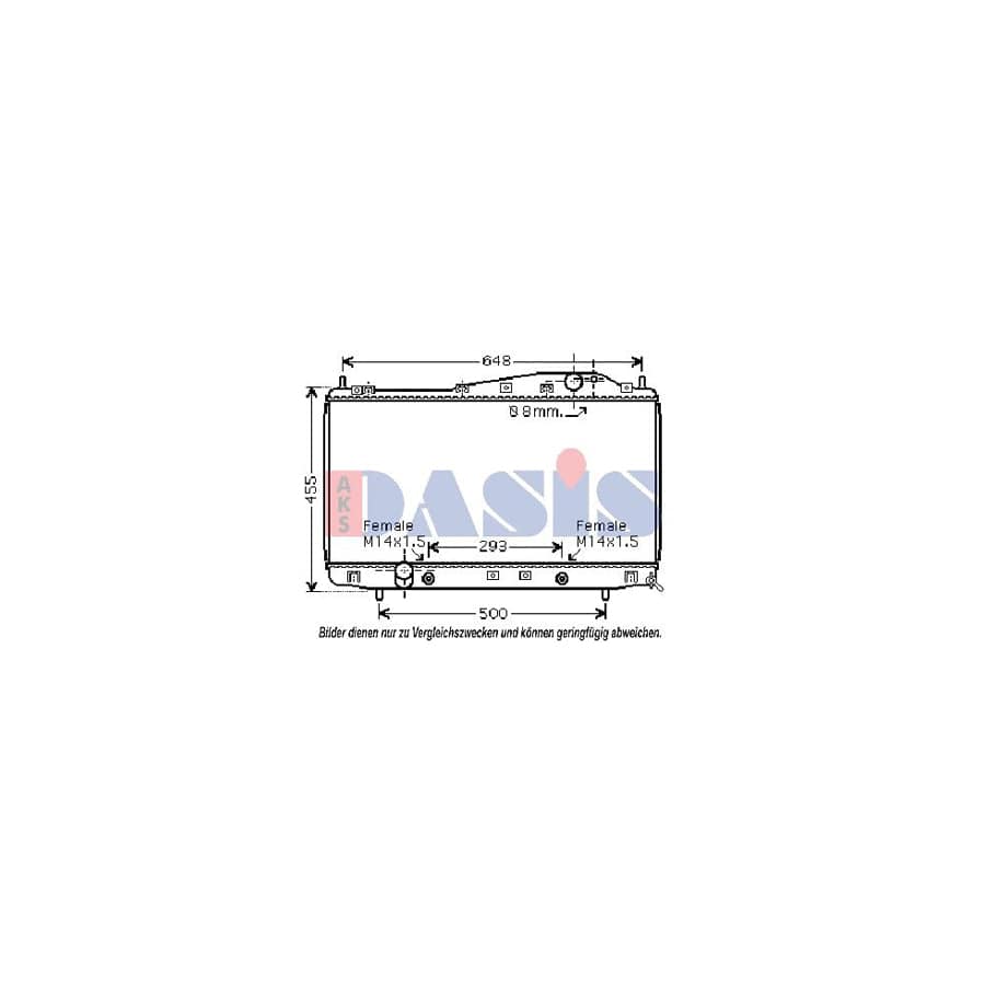 AKS Dasis 510023N Engine Radiator
