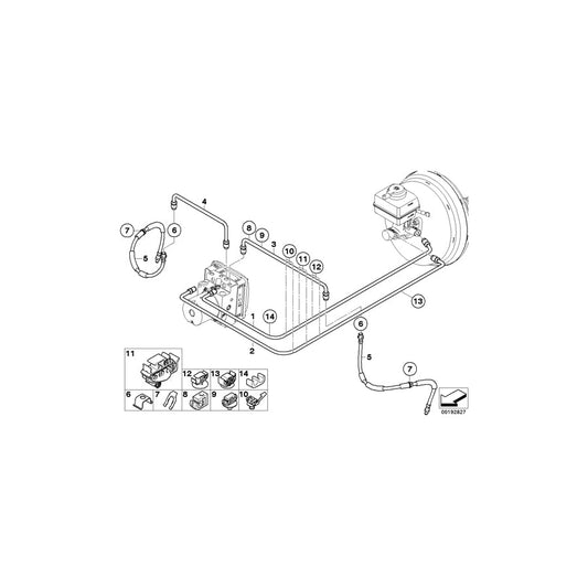 Genuine BMW 34326784457 E70 E71 Pipe D= 8mm (Inc. X5) | ML Performance US Car Parts