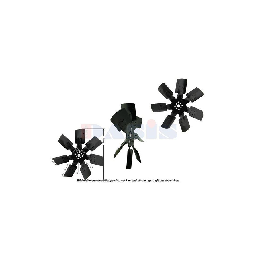 AKS Dasis 448021N Fan Wheel, Engine Cooling