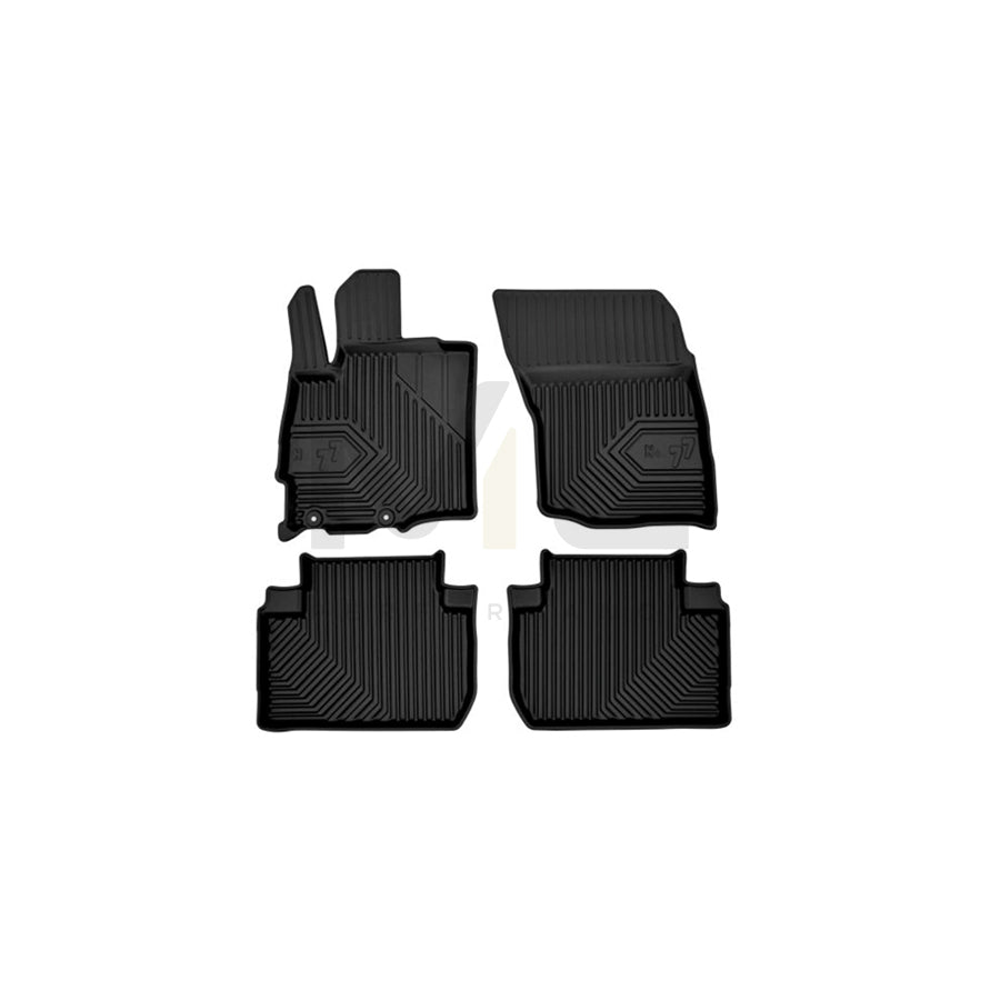 FROGUM Tailored 77408319 Floor mat set for MITSUBISHI Outlander III Off-Road (GG, GF) Elastomer, Front and Rear, Quantity: 4, Black, (LHD)