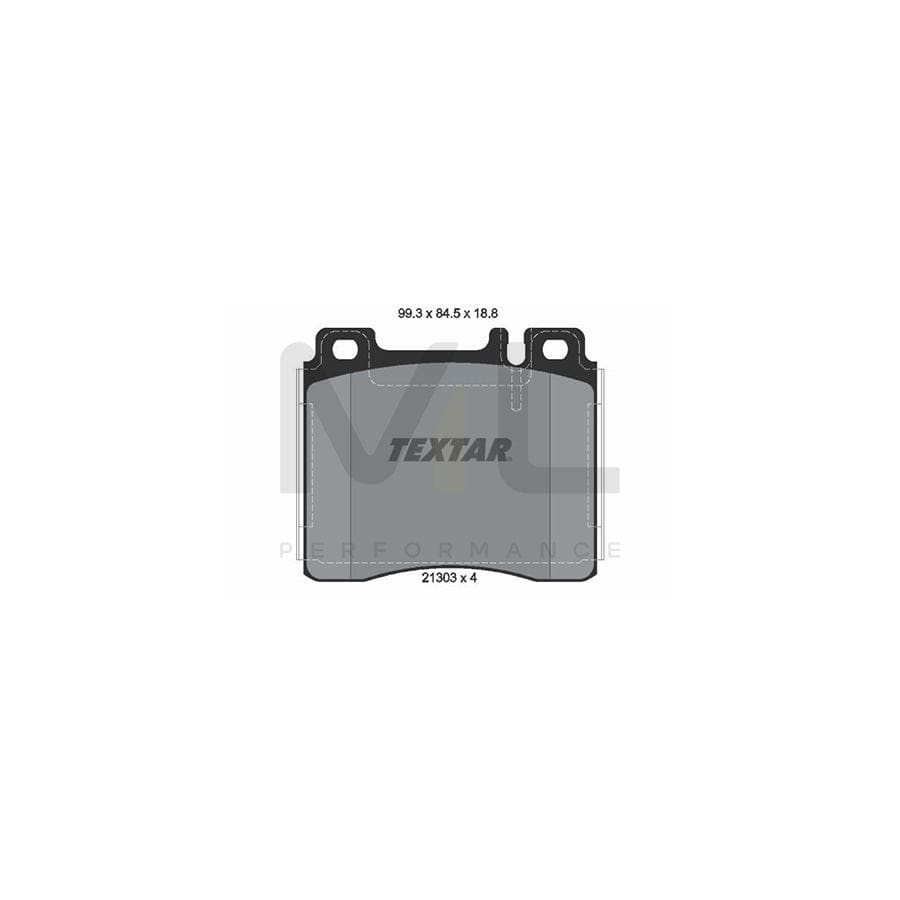 TEXTAR 2130304 Brake pad set suitable for MERCEDES-BENZ S-Class prepared for wear indicator | ML Performance Car Parts