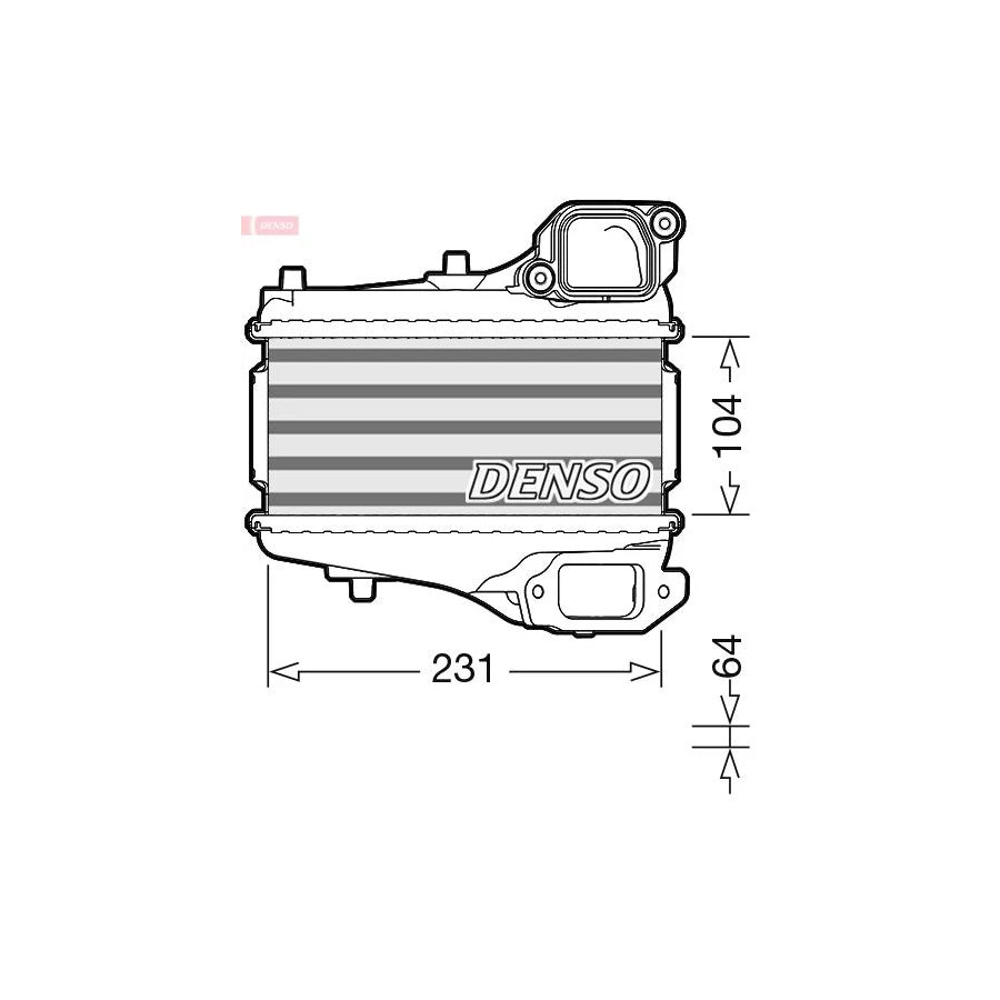 DENSO DIT40001 Intercooler for Honda CIVIC