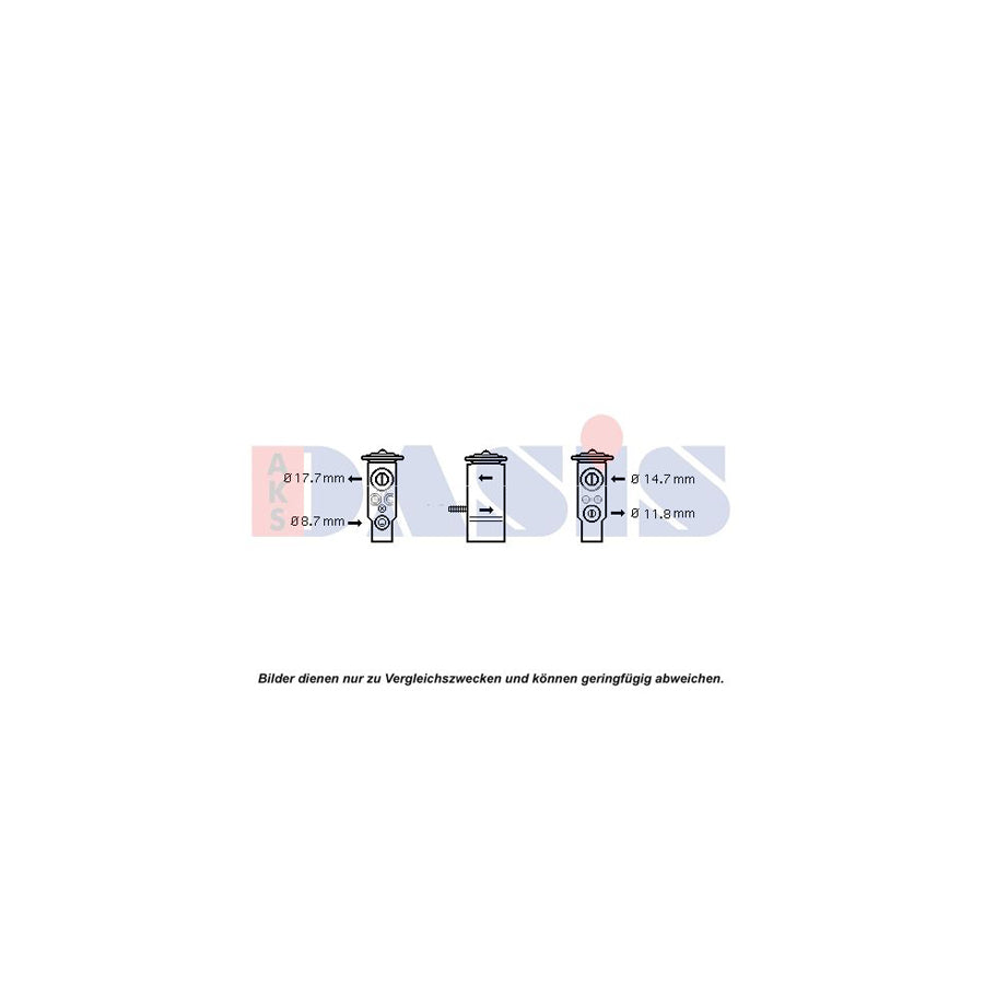 AKS Dasis 840292N AC Expansion Valve for Renault Kangoo