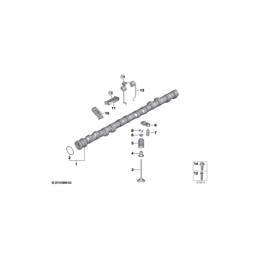 Genuine BMW 11377853652 F83 F82 Intermediate Lever "1" (Inc. M4, M4 GT4 & M4 GTS) | ML Performance US Car Parts