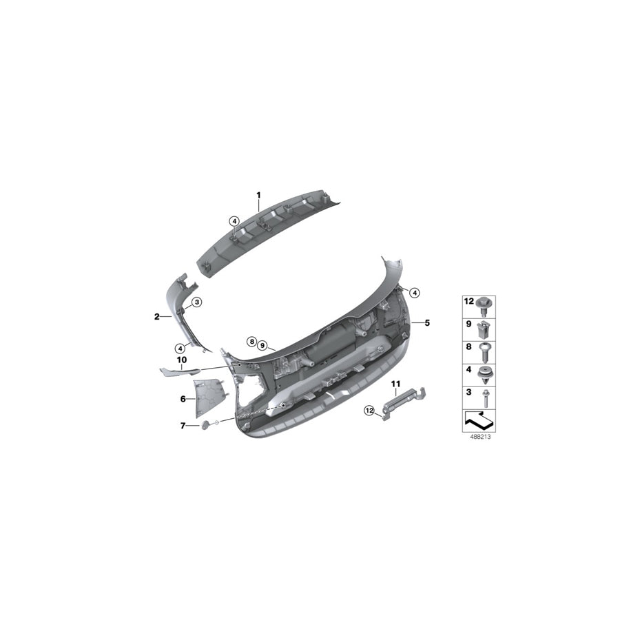 Genuine BMW 51497440409 F39 Lamp, Trunk Light, Left (Inc. X2 20iX, X2 18i & X2 25dX) | ML Performance US Car Parts