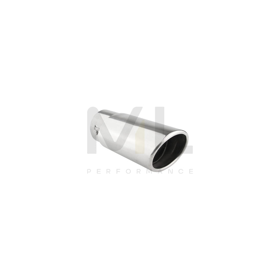 AMiO MT 020 02349 Exhaust tip 86 mm, oval, straight, Stainless Steel, 165mm, 63mm