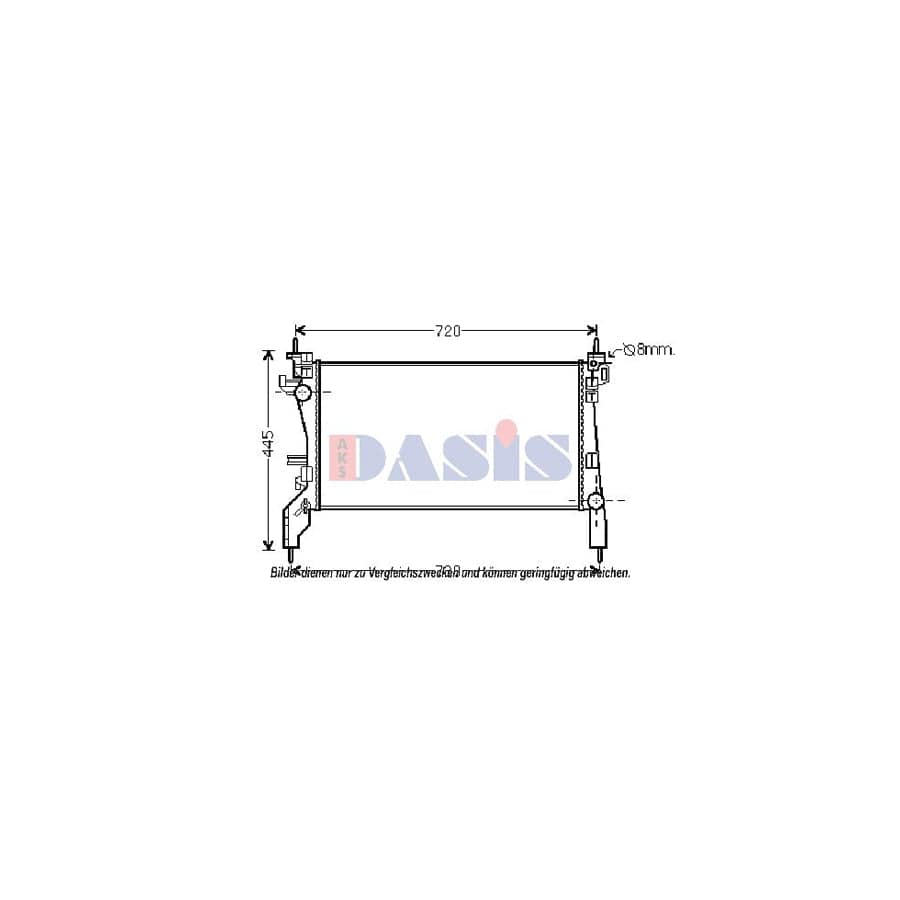 AKS Dasis 060025N Engine Radiator