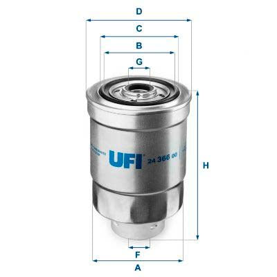 UFI 24.366.00 Fuel Filter