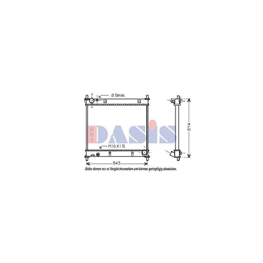 AKS Dasis 510024N Engine Radiator