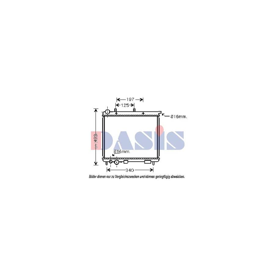 AKS Dasis 060028N Engine Radiator