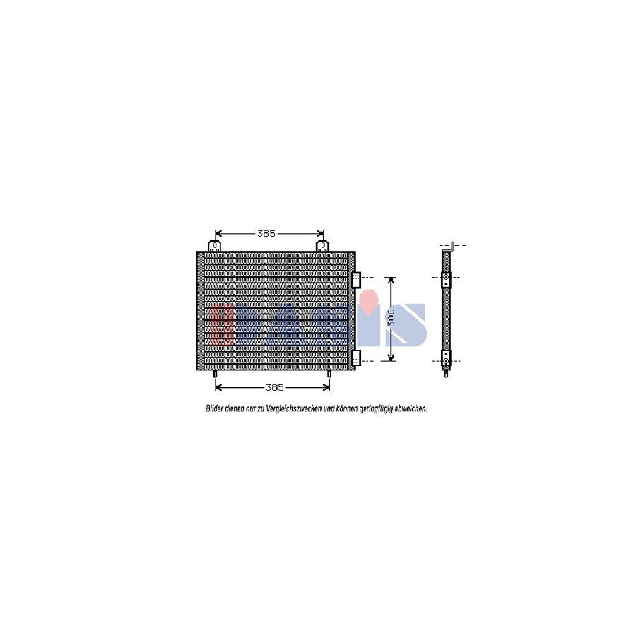 AKS Dasis 372080N Air Conditioning Condenser for Land Rover Freelander