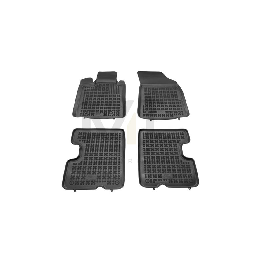 REZAW PLAST 203402 Floor mat set for DACIA Logan I Saloon (LS) Elastomer, Front and Rear, Black
