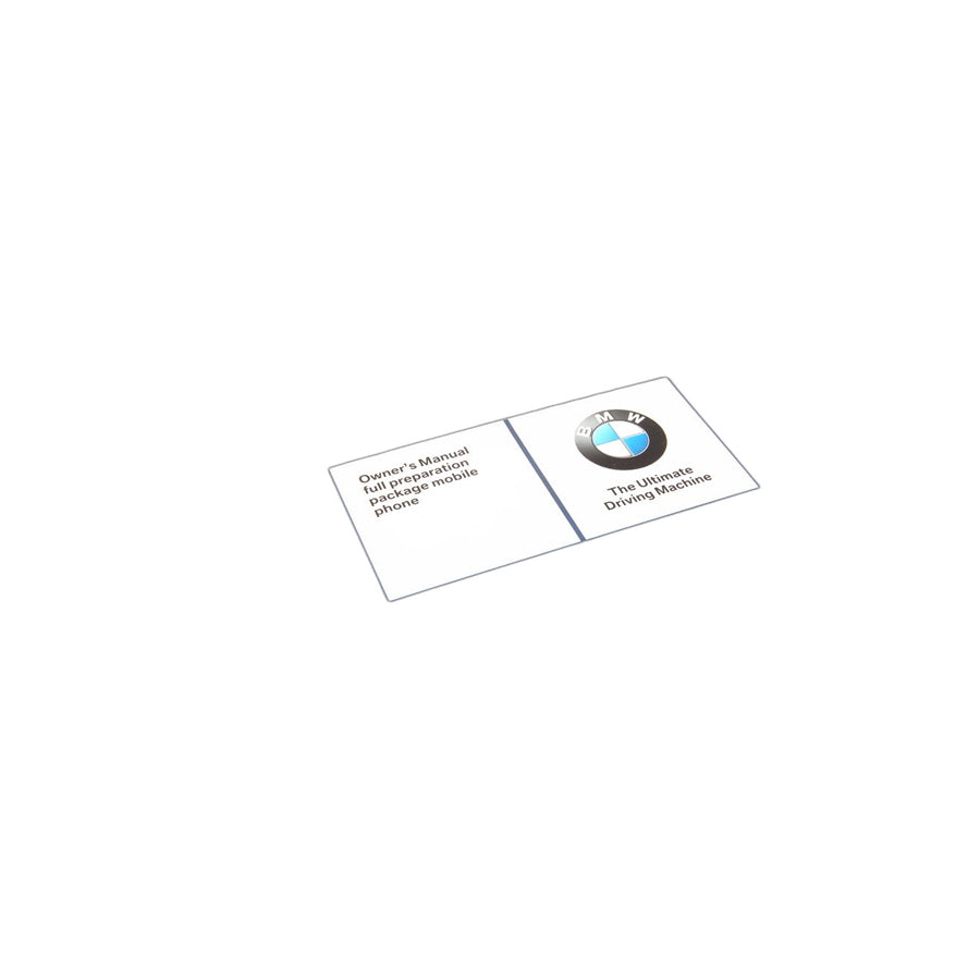Genuine BMW 01412600740 E82 E91 E88 Owner's Handbook, Telephone "En Us" SA639 (Inc. 328xi) | ML Performance US Car Parts