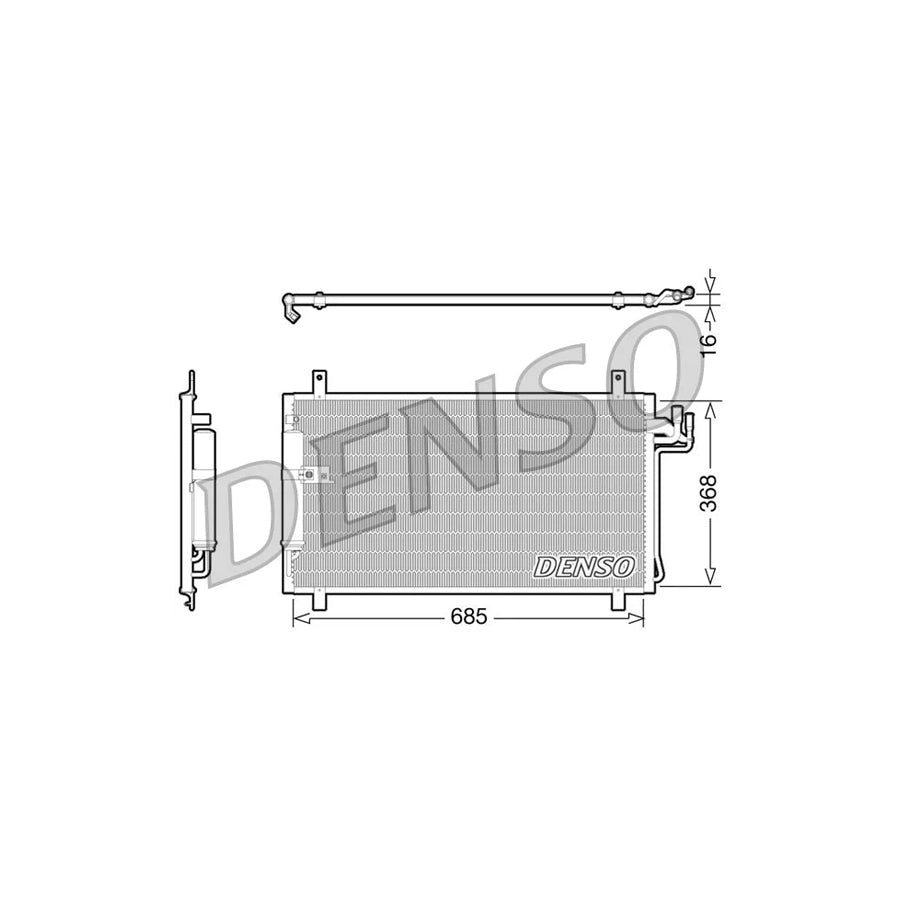 DENSO DCN46014 Air Conditioning Condenser