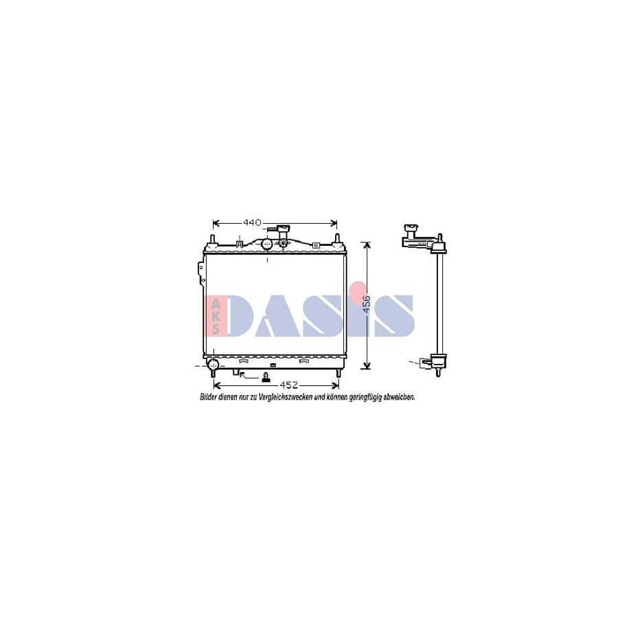 AKS Dasis 510028N Engine Radiator for Hyundai Getz (Tb)