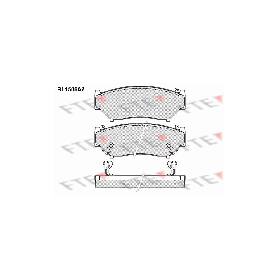 FTE Bl1506A2 Brake Pad Set