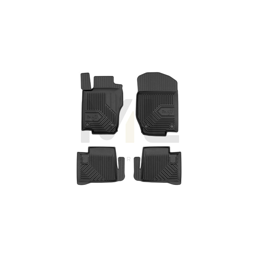 FROGUM Tailored, No.77 77425798 Floor mat set Elastomer, Front and Rear, Quantity: 4, Black, (LHD)