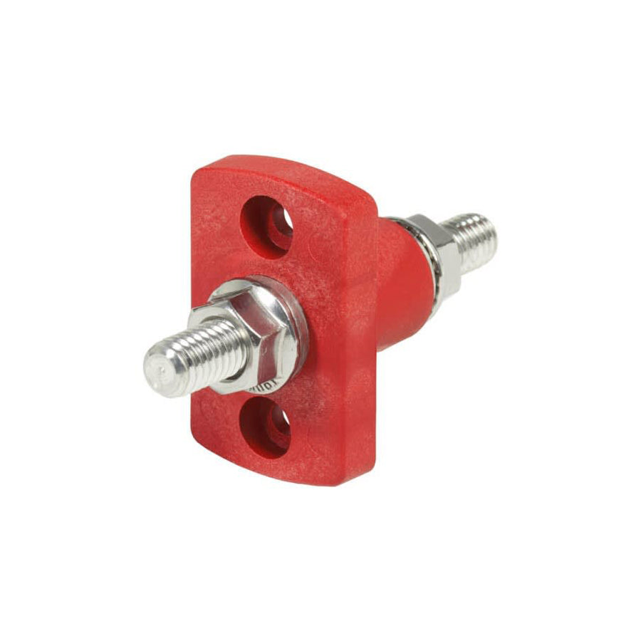Blue Sea Systems TermSm FeedThrough 3/8-16 Stud Red