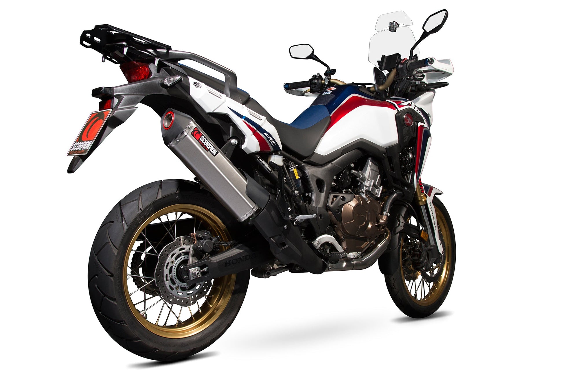 Scorpion RHA173TEO Honda CRF1000 L Serket Parallel Slip-On - Titanium Sleeve | ML Performance US US