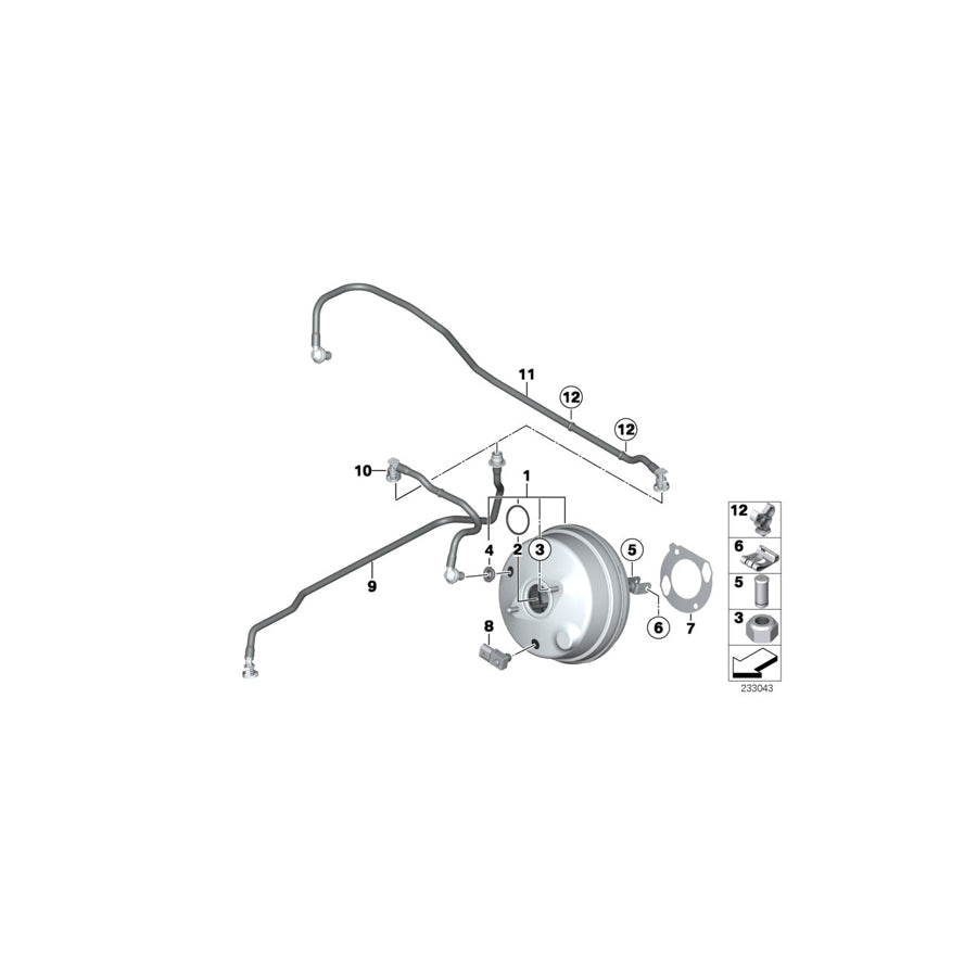 Genuine BMW 34336871464 F25 F26 Brake Servo Unit (Inc. X3) | ML Performance US Car Parts