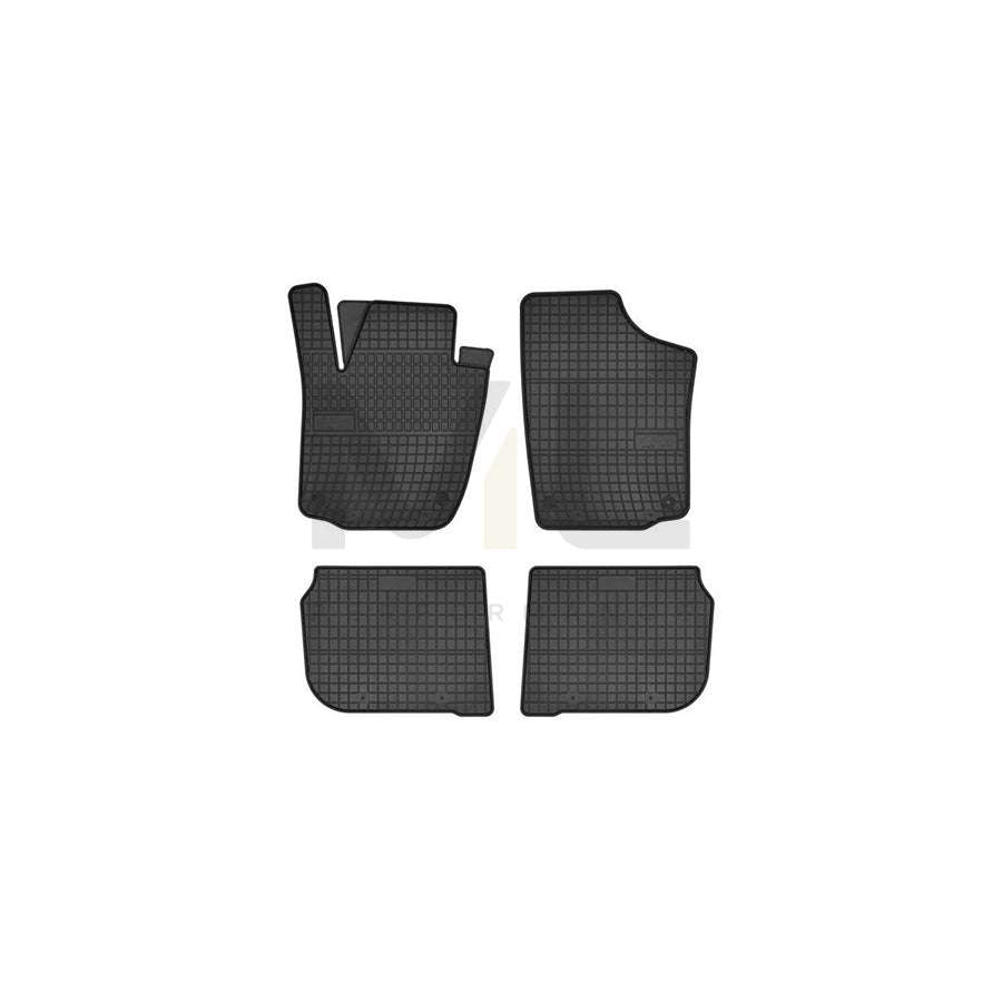 FROGUM Tailored 0364 Floor mat set Elastomer, Front and Rear, Quantity: 4, Black, (LHD)