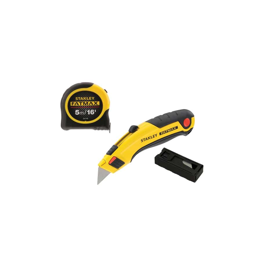 STANLEY® STA043257TP FatMax® Triple Pack - Tape, Retractable Knife and Blades