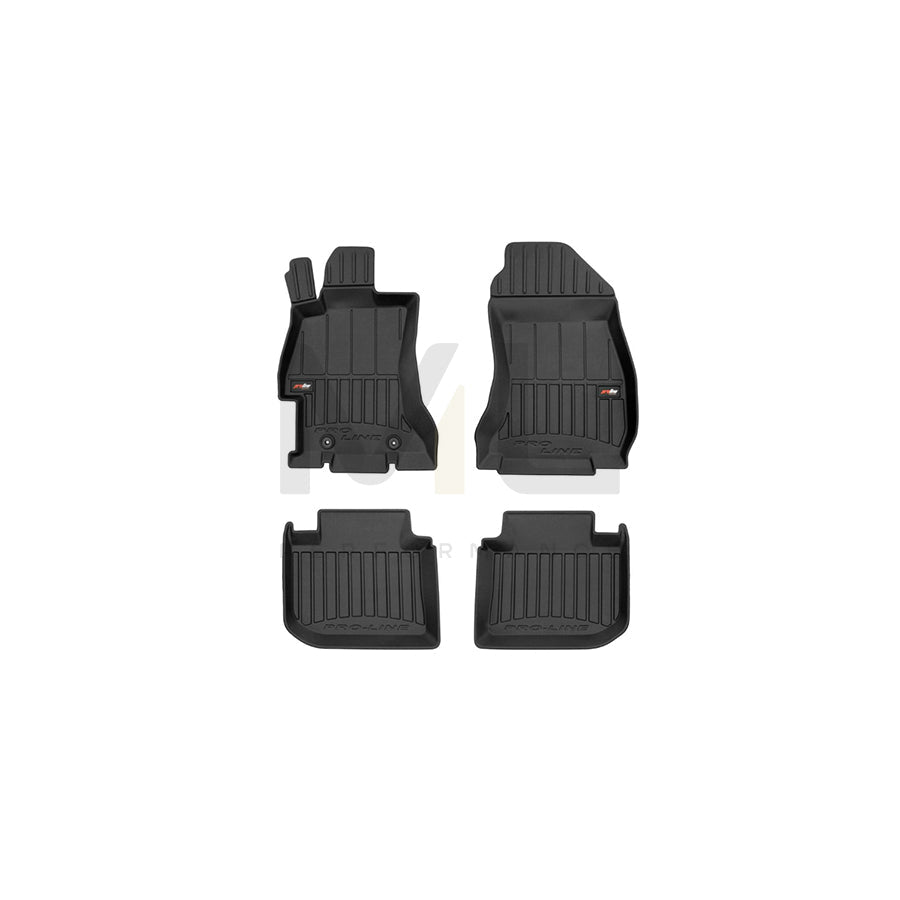 FROGUM Tailored, ProLine 3D427259 Floor mat set Elastomer, Front and Rear, Quantity: 4, Black, (LHD)