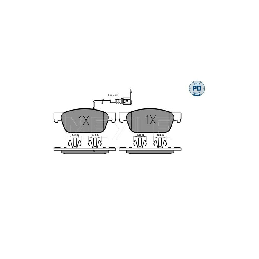 Meyle 025 246 2318/Pd Brake Pad Set
