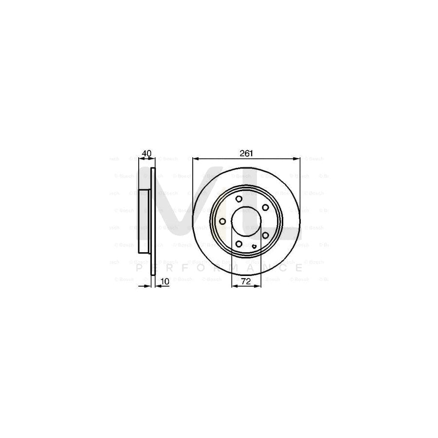 BOSCH 0 986 478 633 Brake Disc Solid, Oiled | ML Performance Car Parts