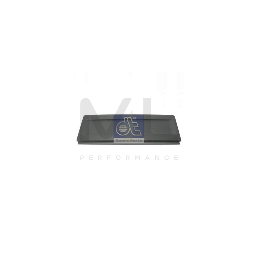 DT Spare Parts 3.80054 Number plate holder Black, frameless