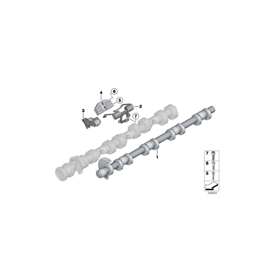 Genuine BMW 11377605019 G14 F12 F07 Retainer Spring (Inc. X5 50iX 4.4, M550iX & M850iX) | ML Performance US Car Parts