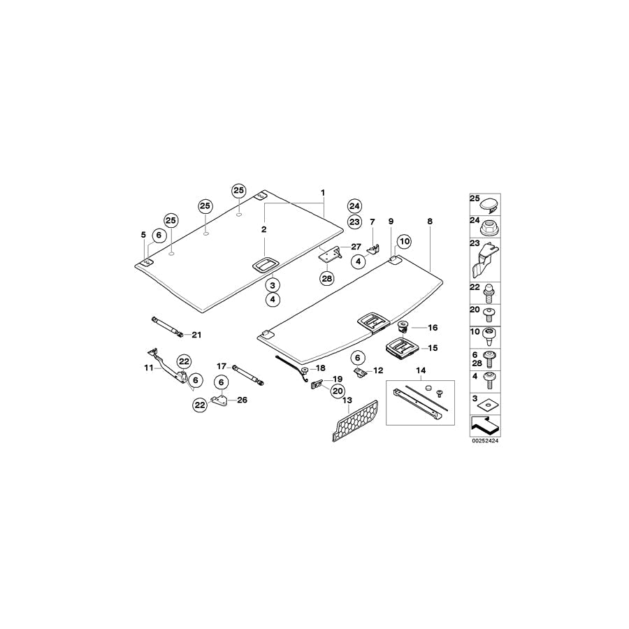 Genuine BMW 51717148816 E61 E61 Set Of Hinges (Inc. 520d, 523i & 520i) | ML Performance US Car Parts