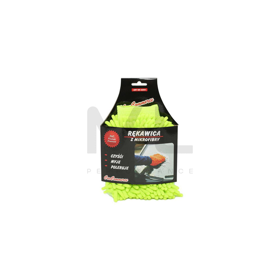 CARCOMMERCE 42051 Car wash mitt Microfibre, Green